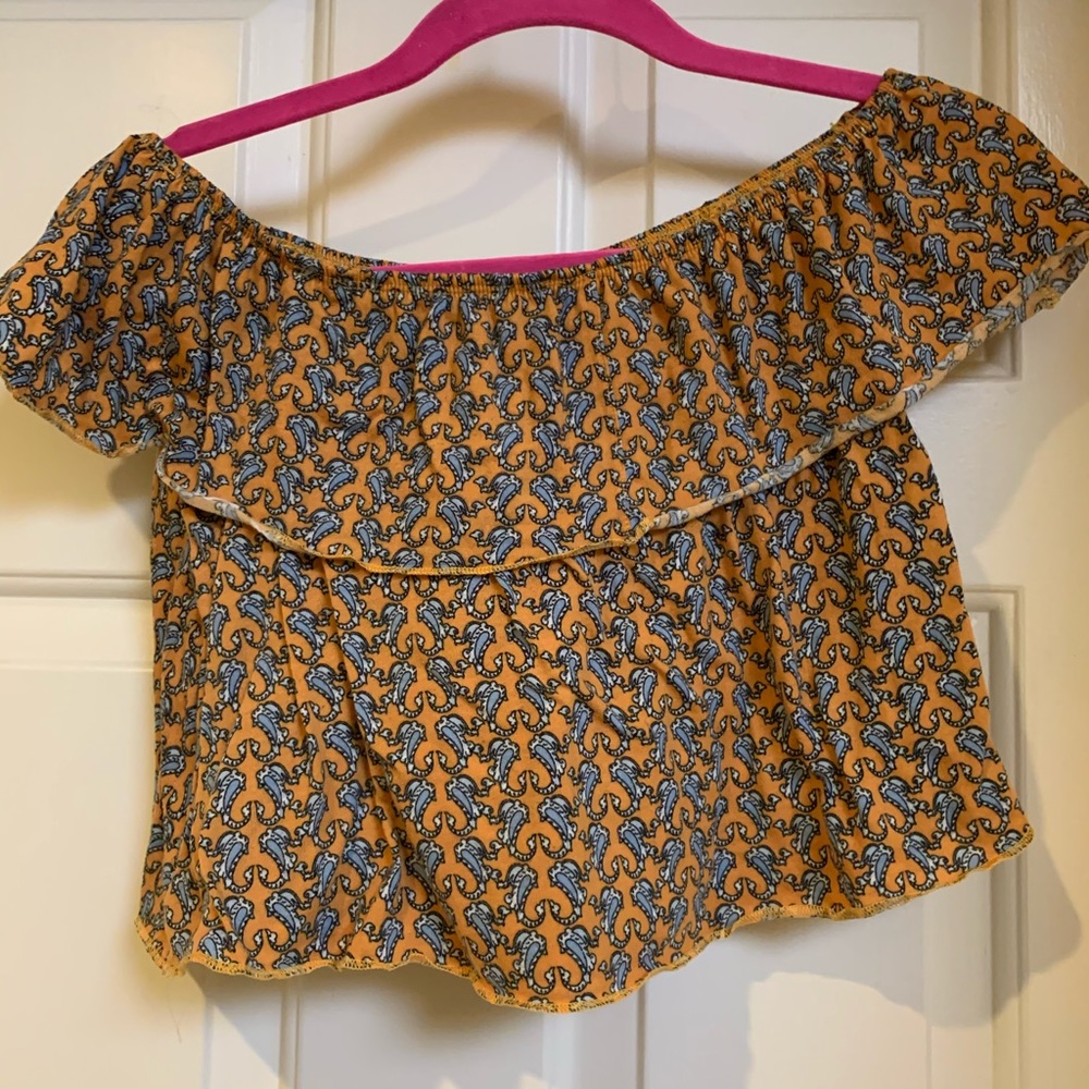 Off the shoulder crop top